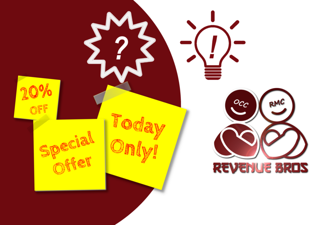 Lo sconto - Revenue bros cunselenza alberghiera